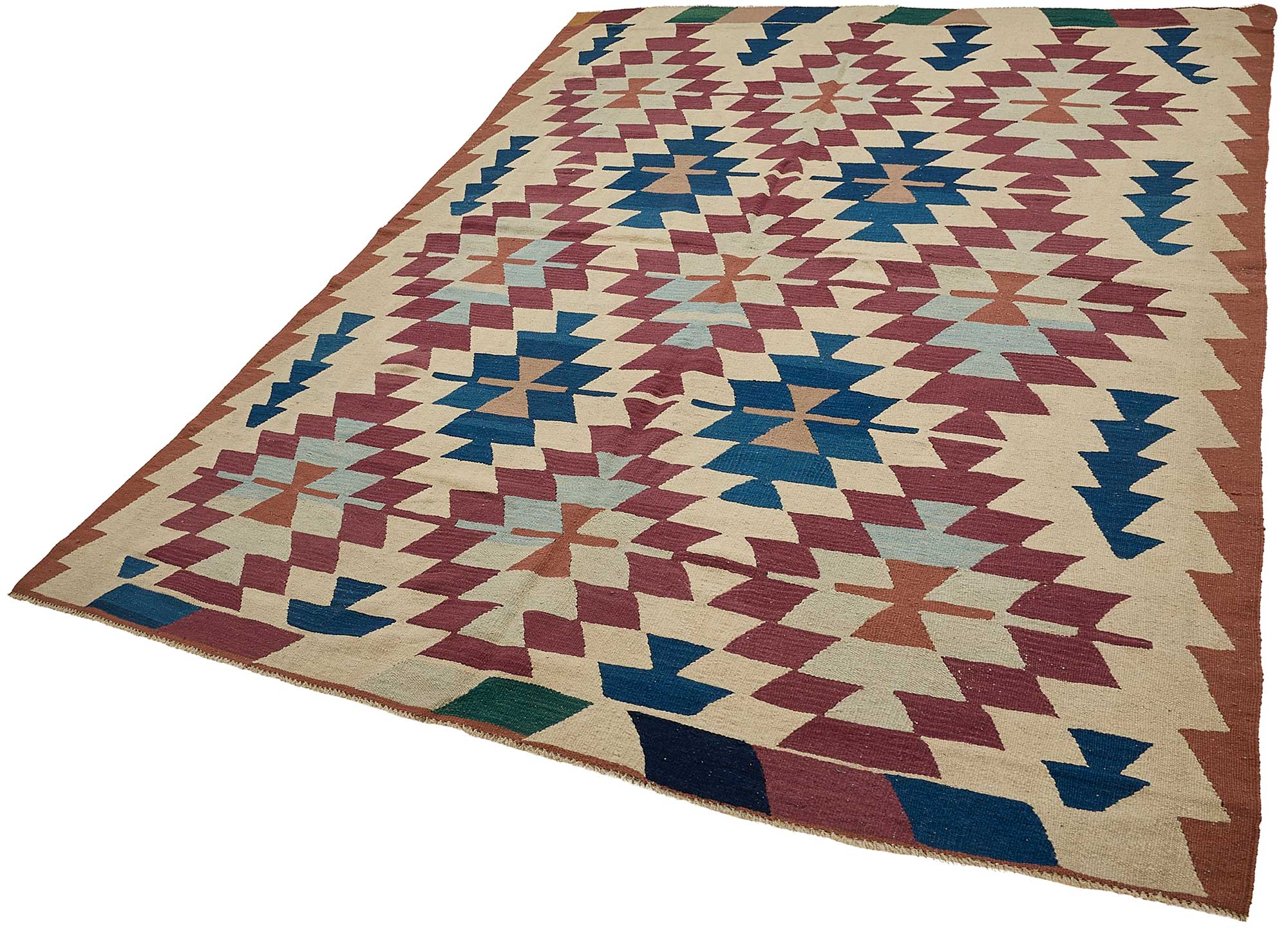 6x9 Handwoven Turkish Kilim Rug - 50568