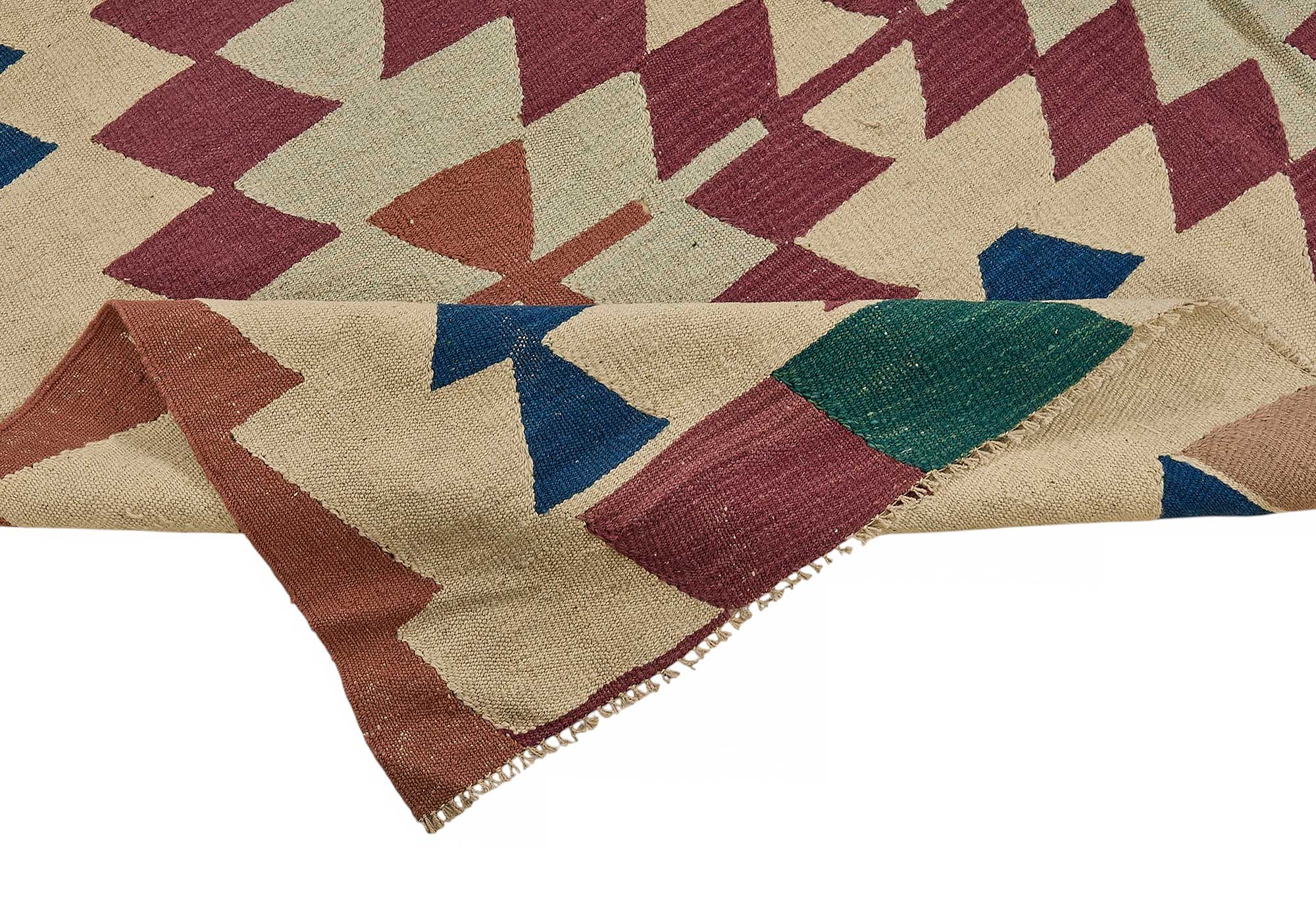 6x9 Handwoven Turkish Kilim Rug - 50568