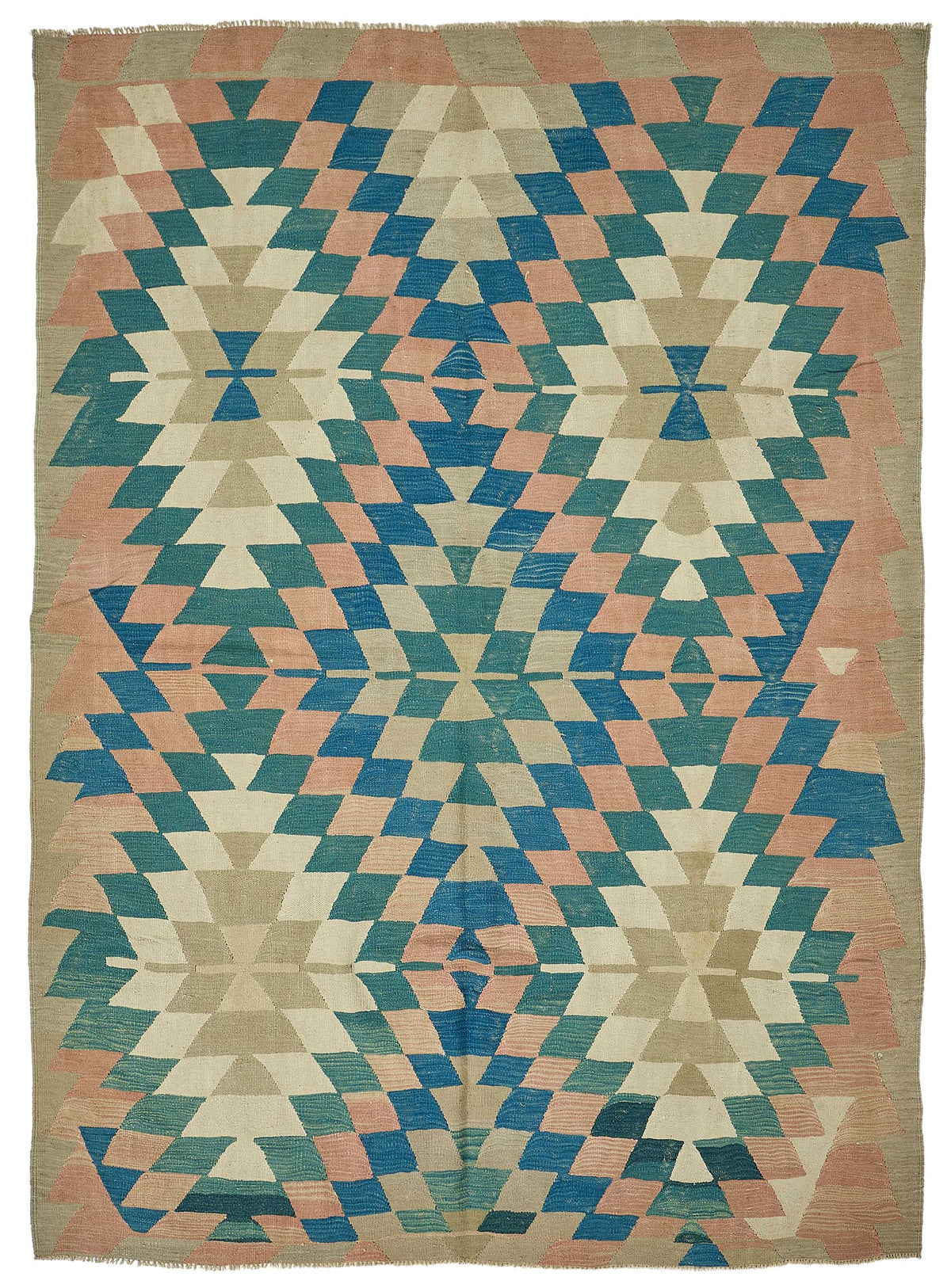 7x9 Handwoven Turkish Kilim Rug - 50569