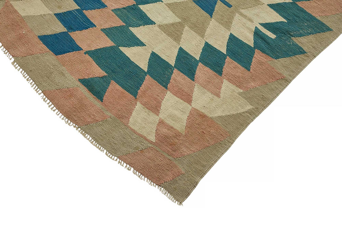 7x9 Handwoven Turkish Kilim Rug - 50569