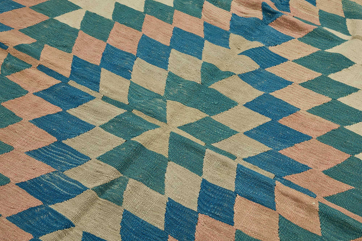 7x9 Handwoven Turkish Kilim Rug - 50569