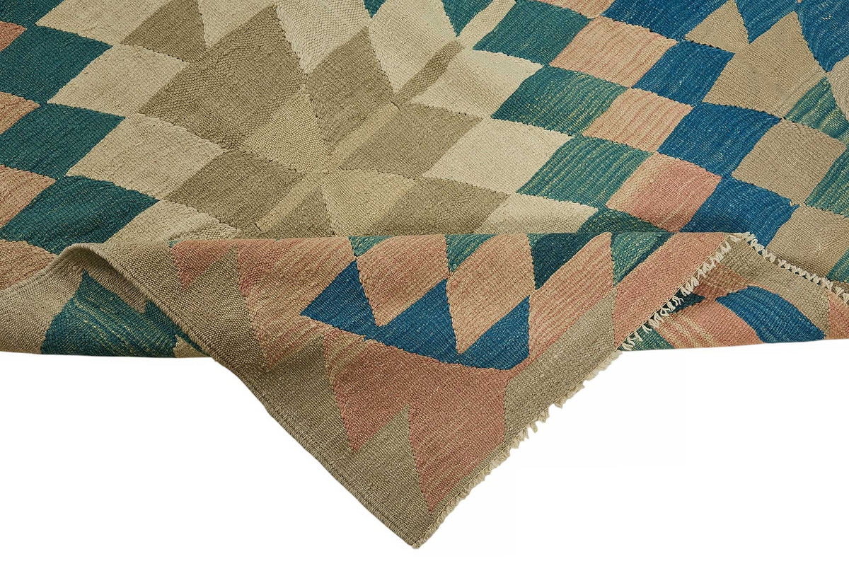 7x9 Handwoven Turkish Kilim Rug - 50569