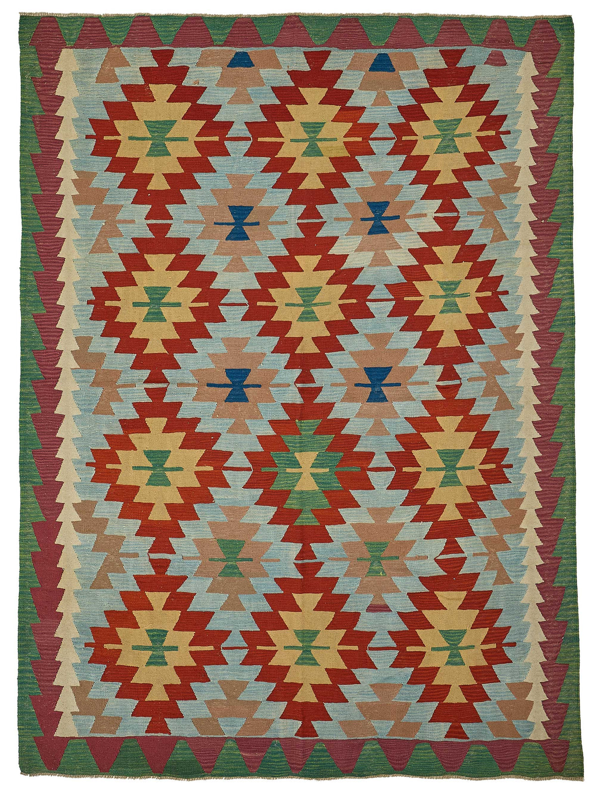 6x9 Handwoven Turkish Kilim Rug - 50570