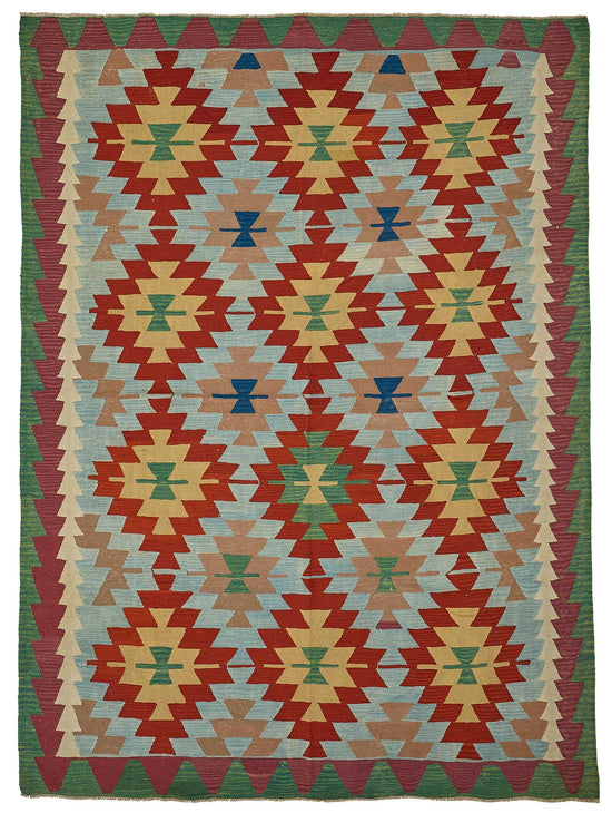 6x9 Handwoven Turkish Kilim Rug - 50570