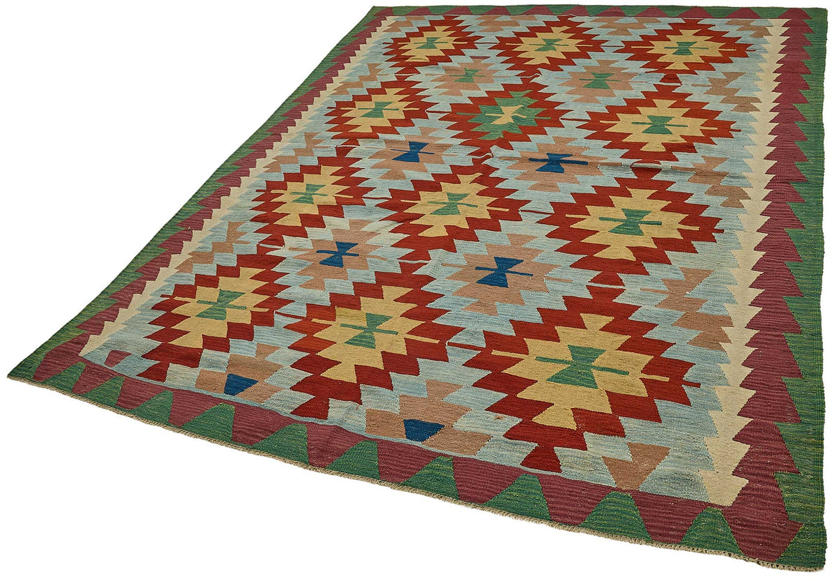 6x9 Handwoven Turkish Kilim Rug - 50570