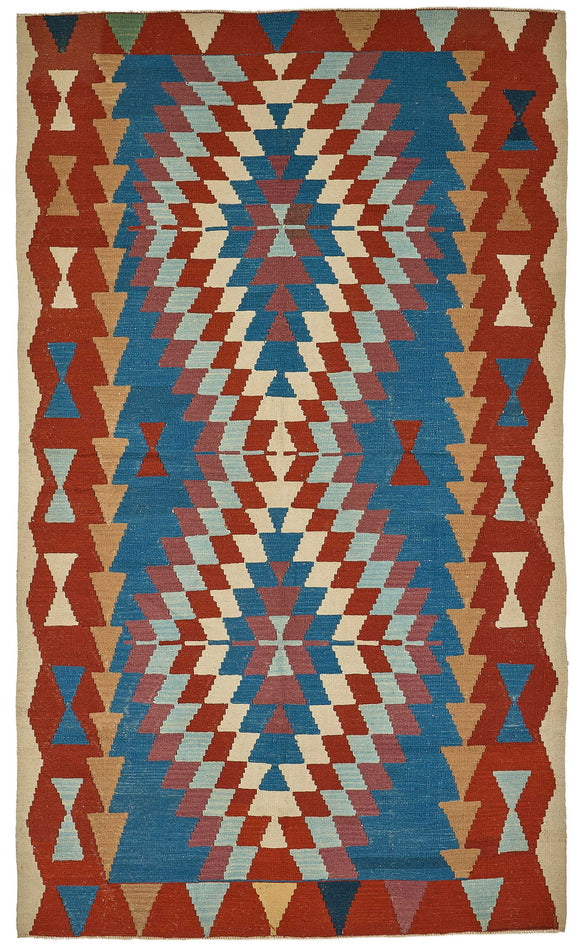 6x11 Handwoven Turkish Kilim Rug - 50571