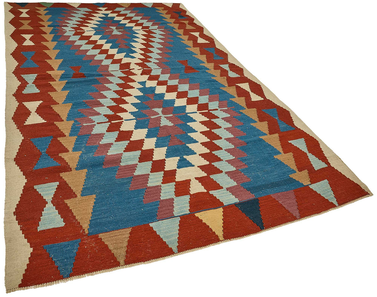 6x11 Handwoven Turkish Kilim Rug - 50571