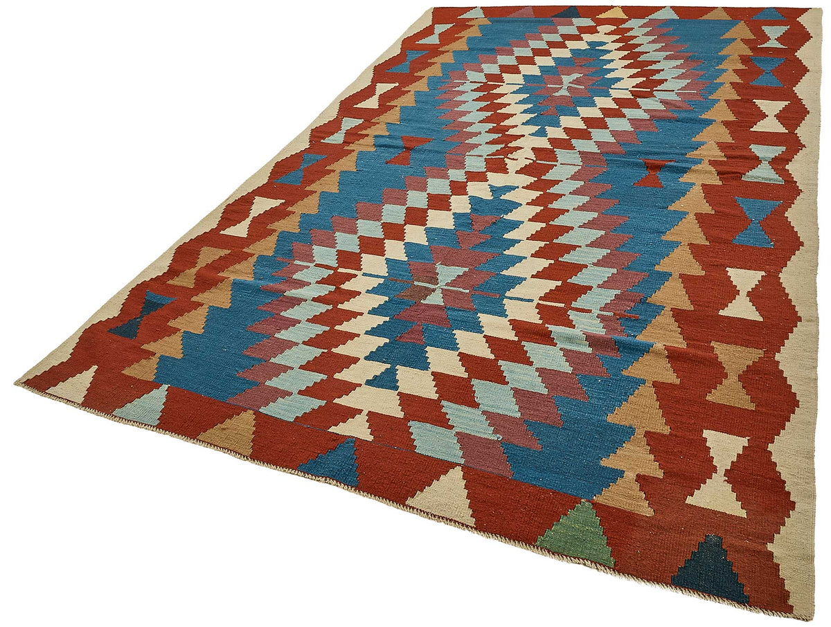 6x11 Handwoven Turkish Kilim Rug - 50571