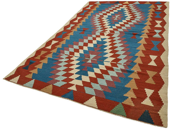6x11 Handwoven Turkish Kilim Rug - 50571