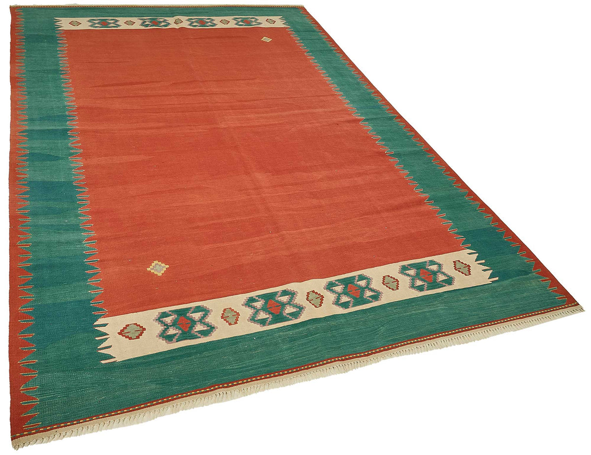6x9 Handwoven Turkish Kilim Rug - 50572