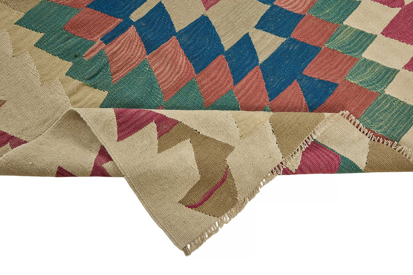7x10 Handwoven Turkish Kilim Rug - 50573