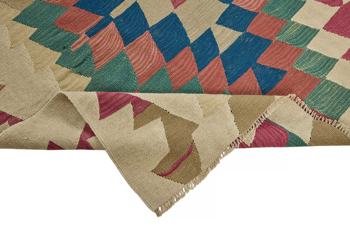 7x10 Handwoven Turkish Kilim Rug - 50573