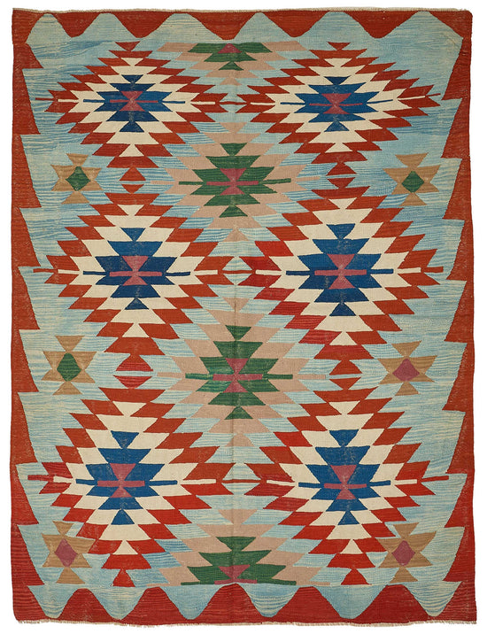 6x8 Handwoven Turkish Kilim Rug - 50574
