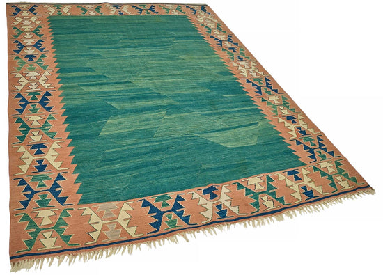 6x8 Handwoven Turkish Kilim Rug - 50575