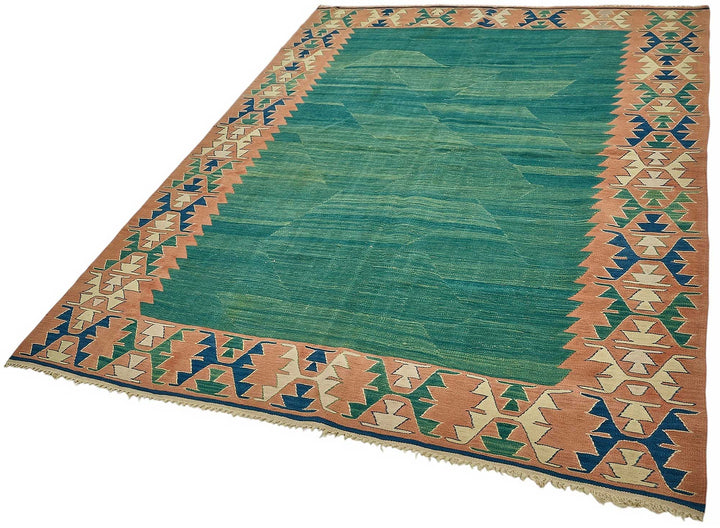 6x8 Handwoven Turkish Kilim Rug - 50575
