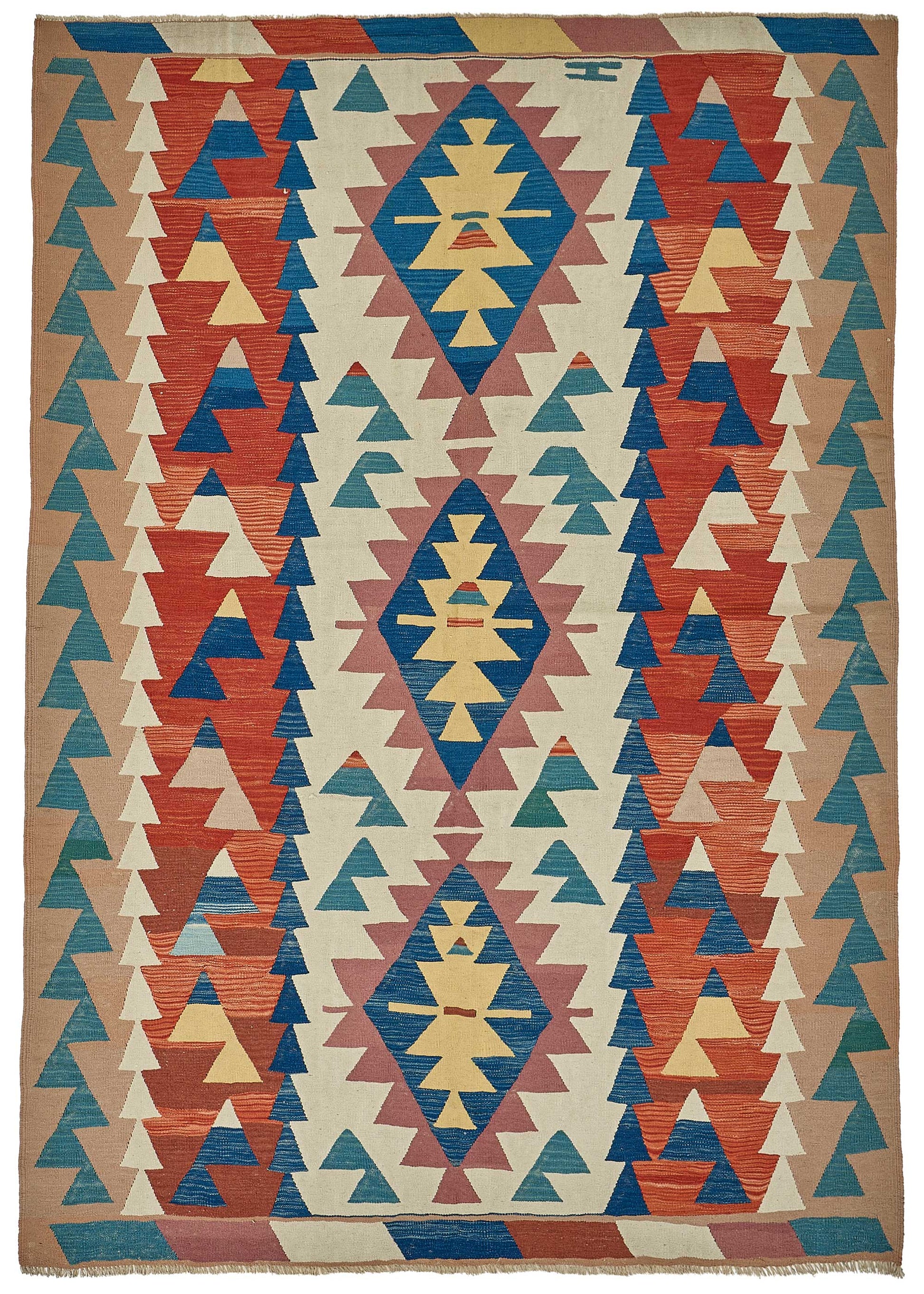6x9 Handwoven Turkish Kilim Rug - 50576