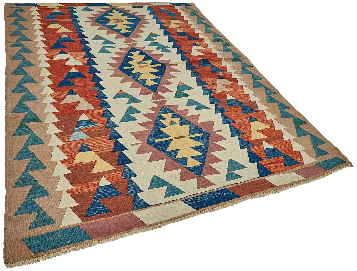 6x9 Handwoven Turkish Kilim Rug - 50576