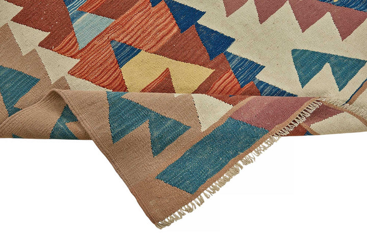 6x9 Handwoven Turkish Kilim Rug - 50576