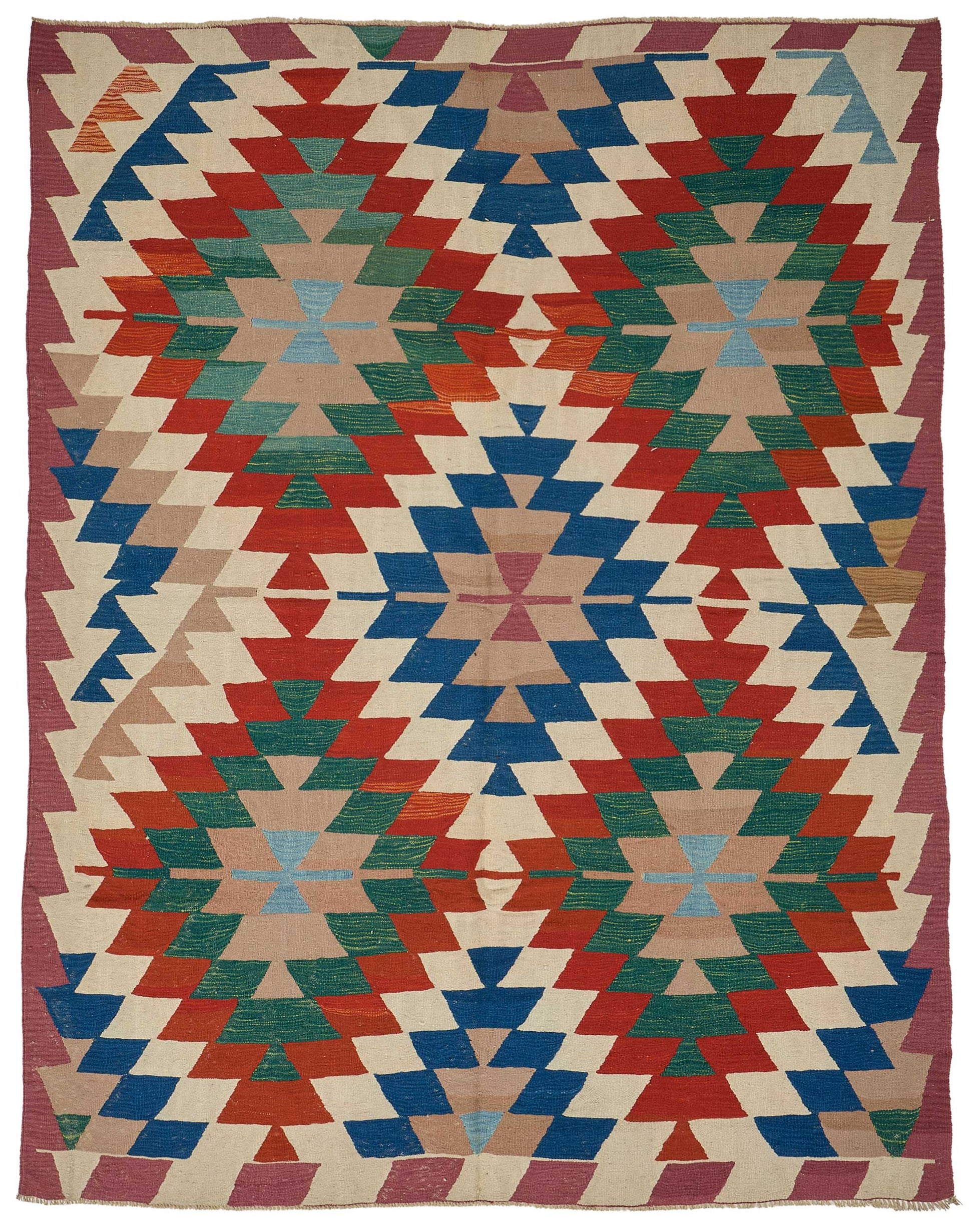 7x9 Handwoven Turkish Kilim Rug - 50577