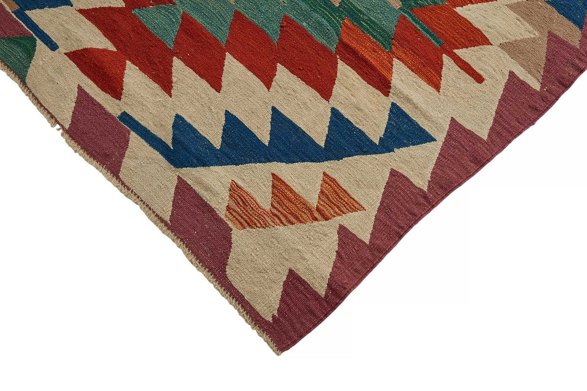 7x9 Handwoven Turkish Kilim Rug - 50577