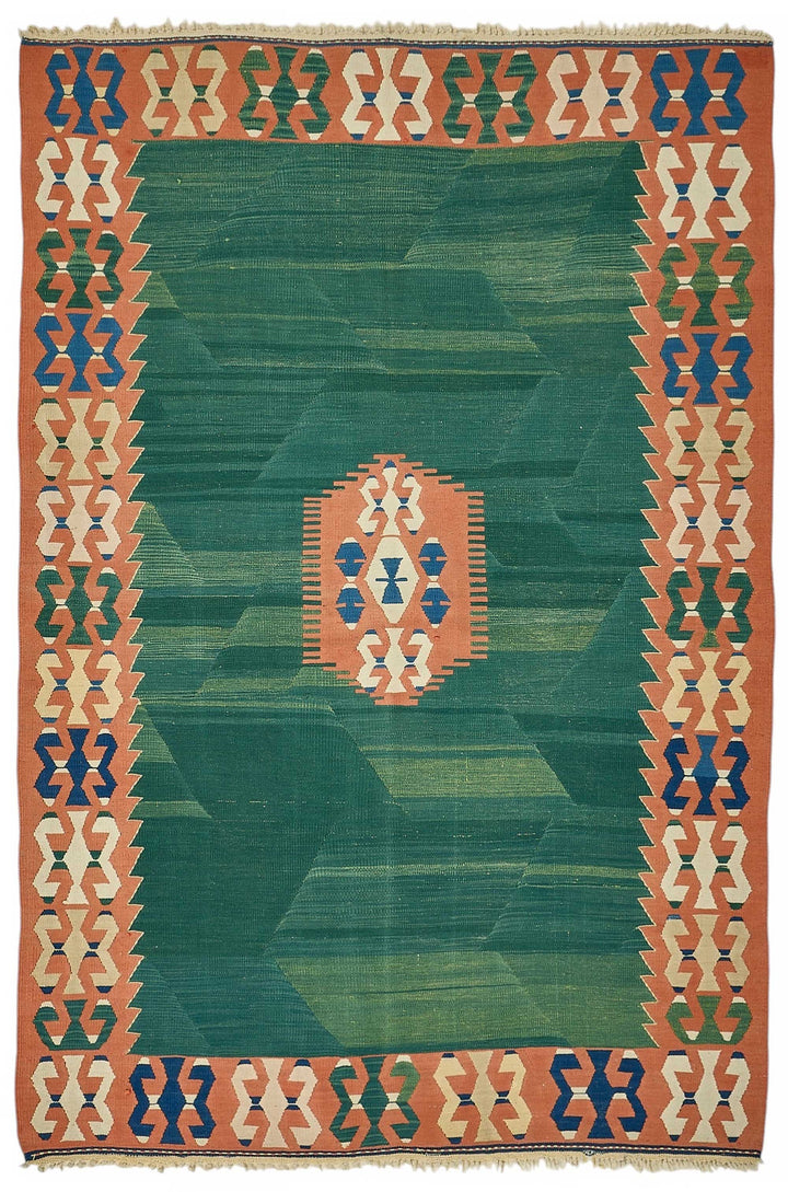 5x7 Handwoven Turkish Kilim Rug - 50578
