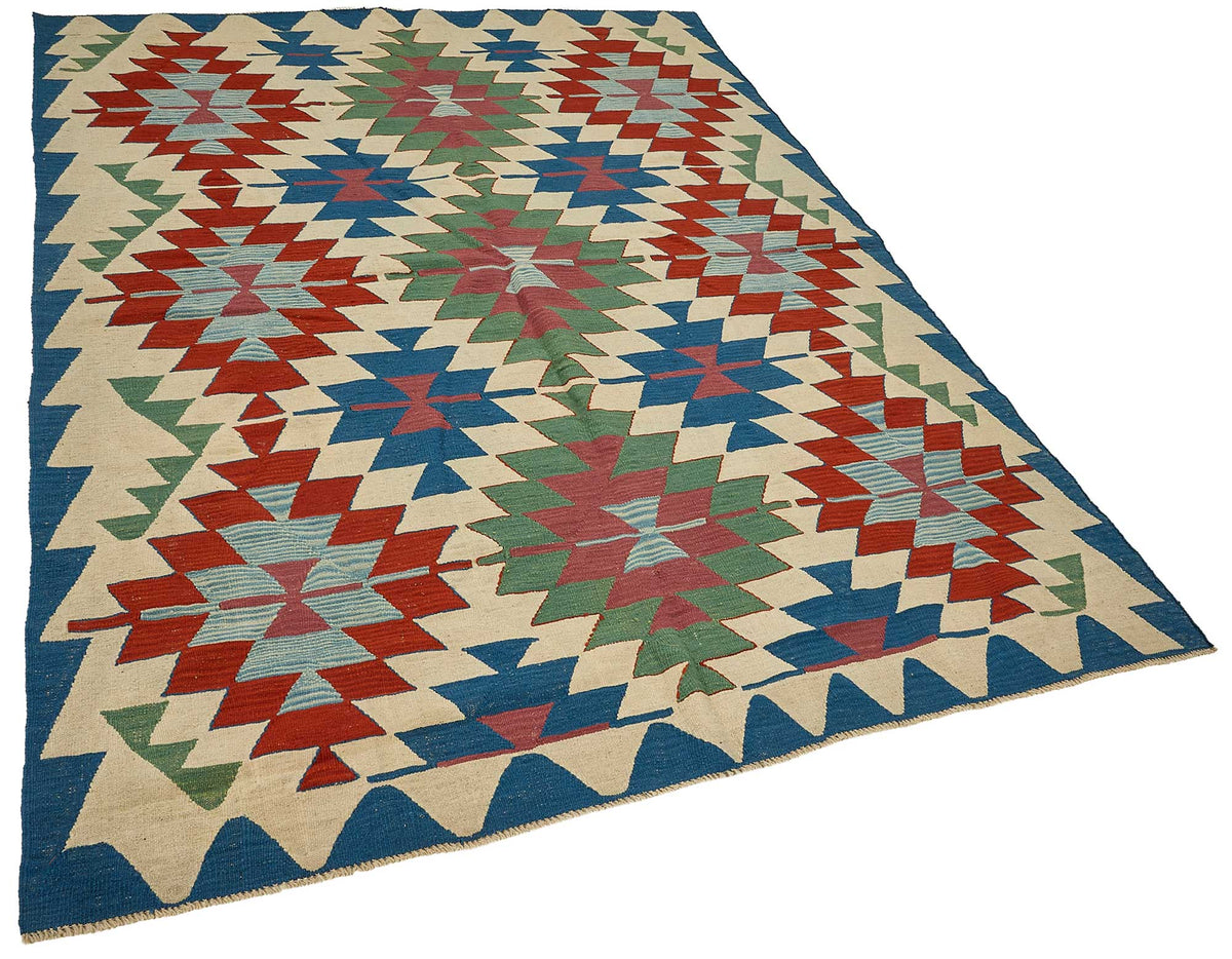 6x8 Handwoven Turkish Kilim Rug - 50579
