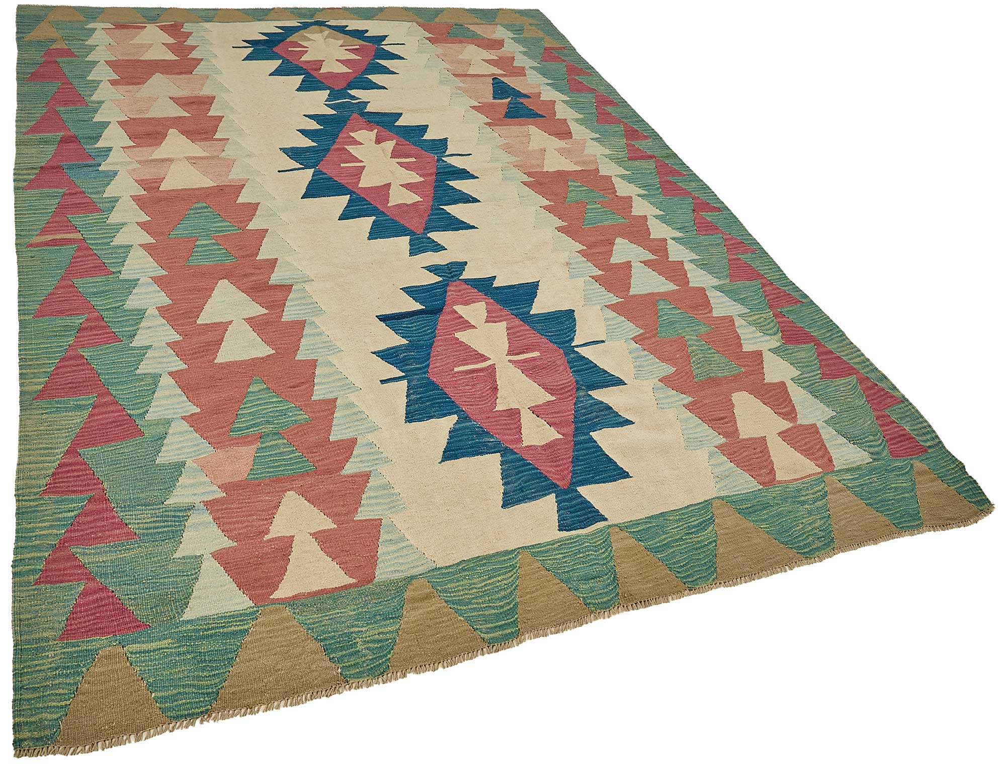 6x9 Handwoven Turkish Kilim Rug - 50580