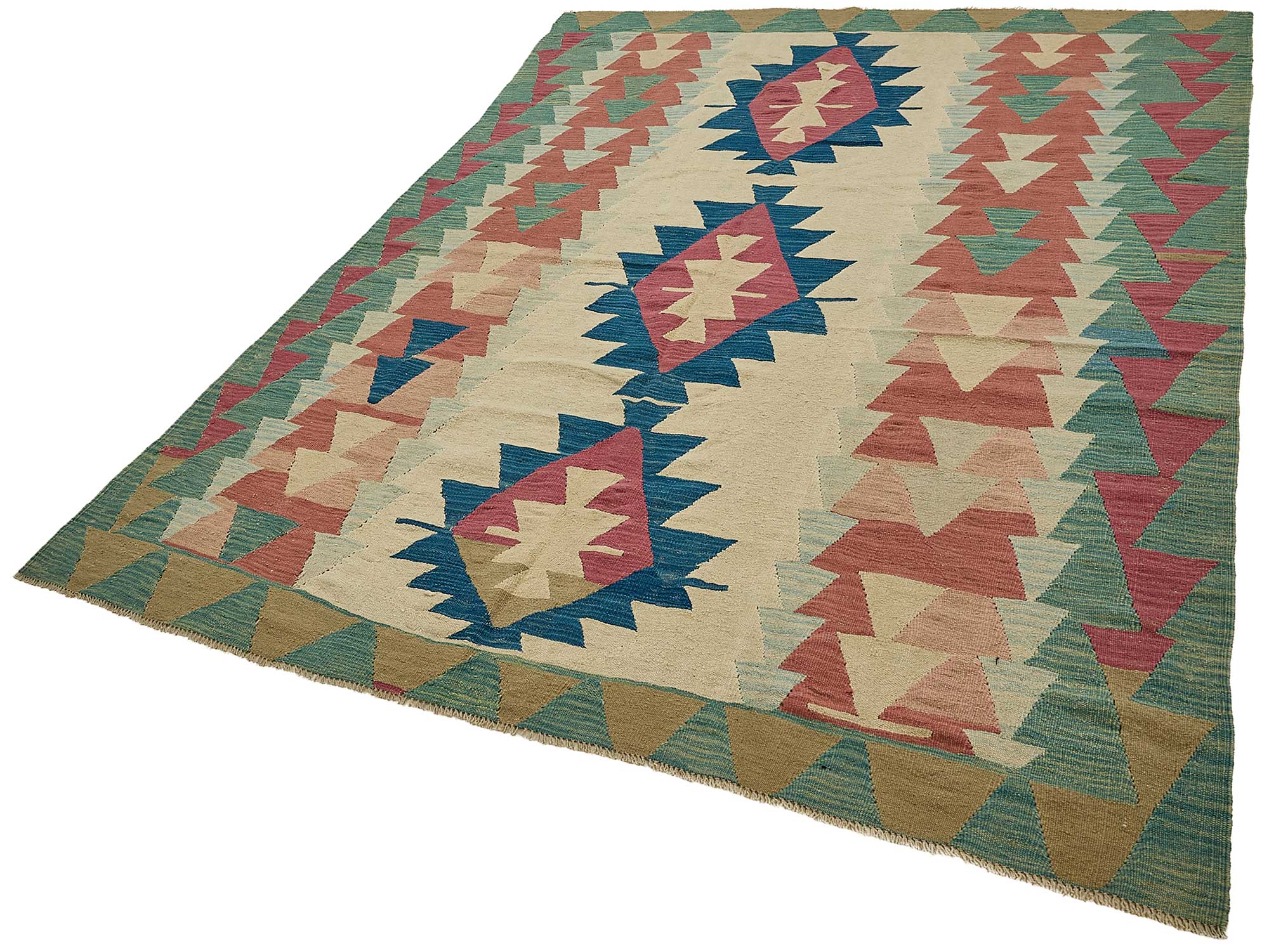 6x9 Handwoven Turkish Kilim Rug - 50580