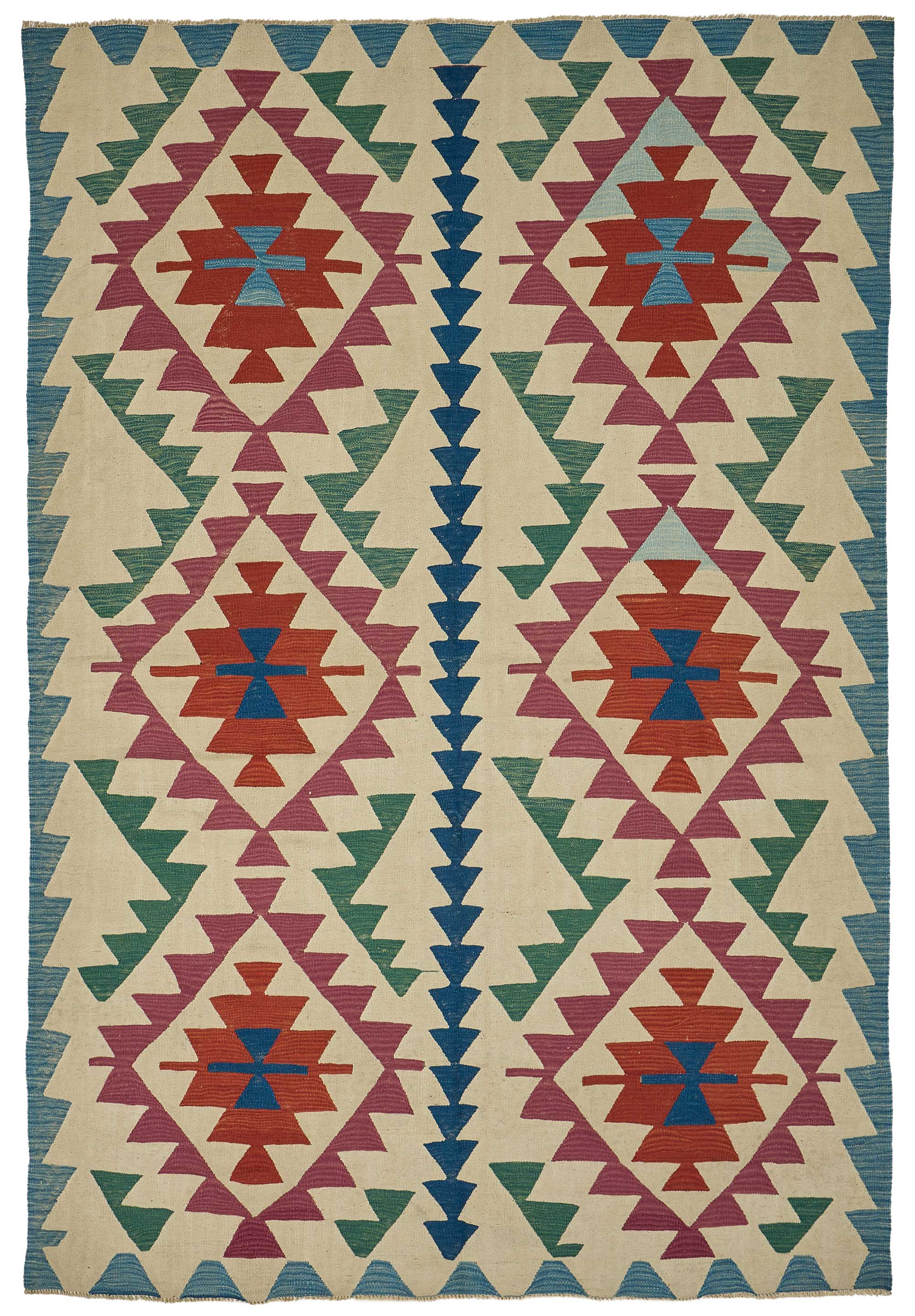 6x9 Handwoven Turkish Kilim Rug - 50581