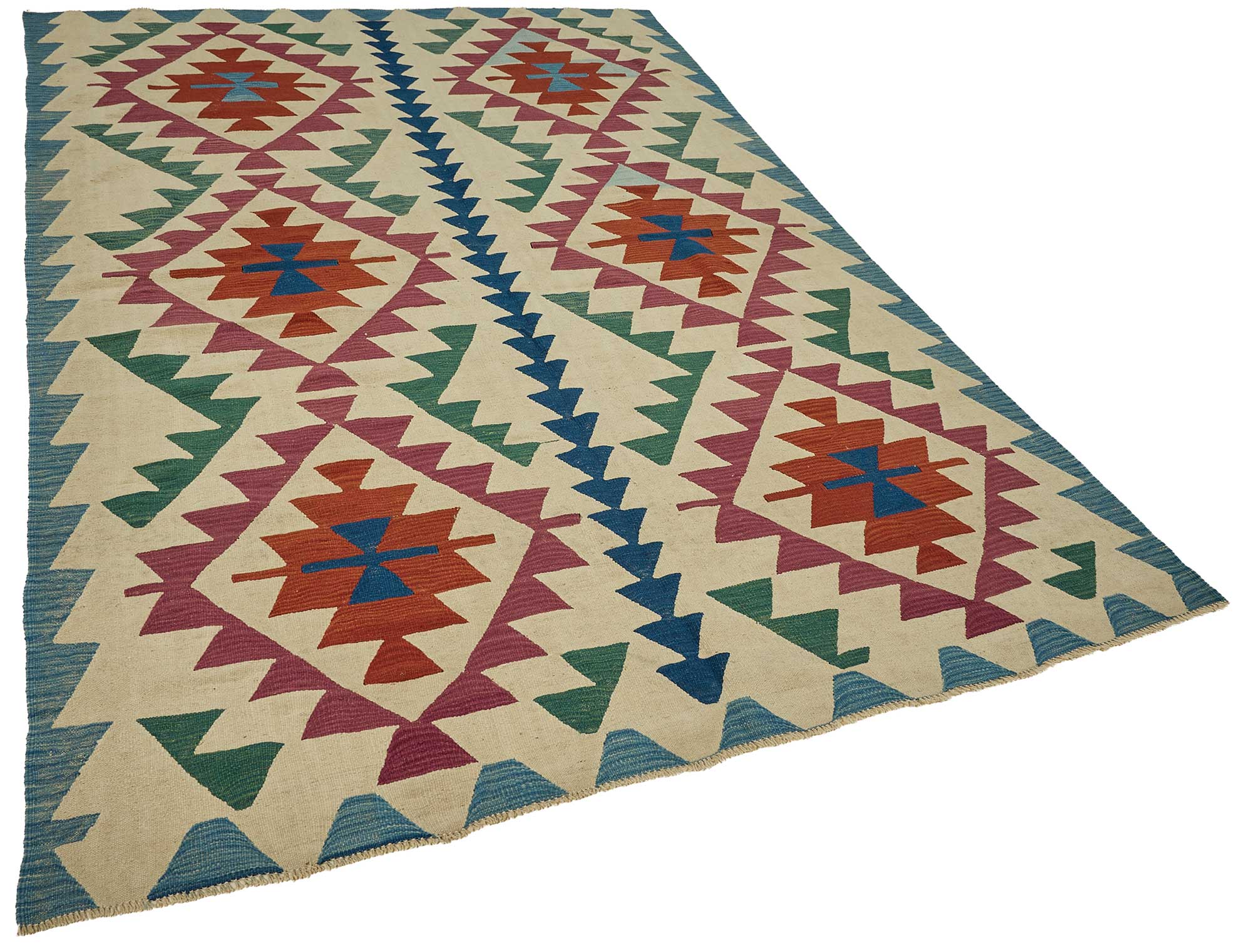 6x9 Handwoven Turkish Kilim Rug - 50581