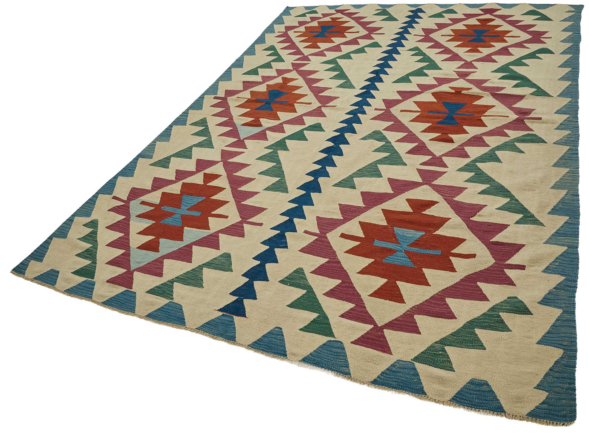 6x9 Handwoven Turkish Kilim Rug - 50581