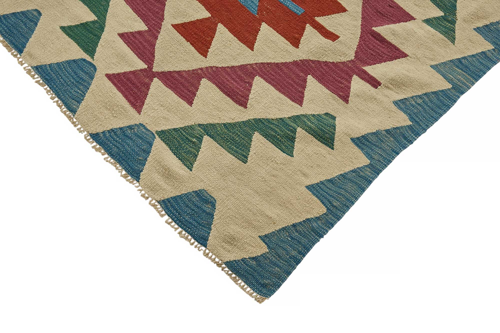 6x9 Handwoven Turkish Kilim Rug - 50581