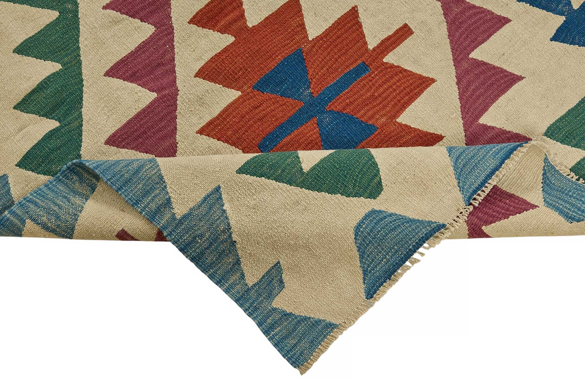 6x9 Handwoven Turkish Kilim Rug - 50581