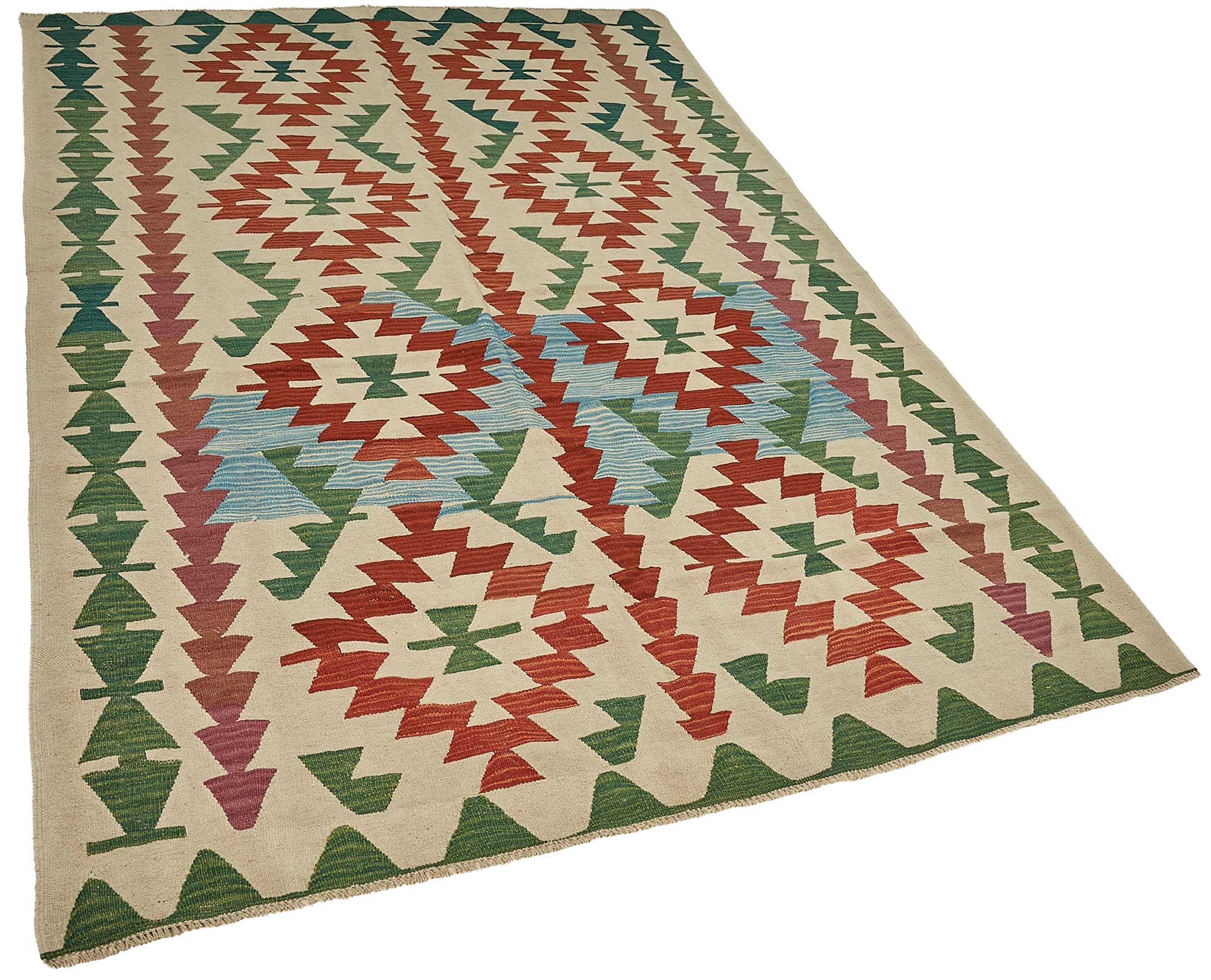 6x9 Handwoven Turkish Kilim Rug - 50582