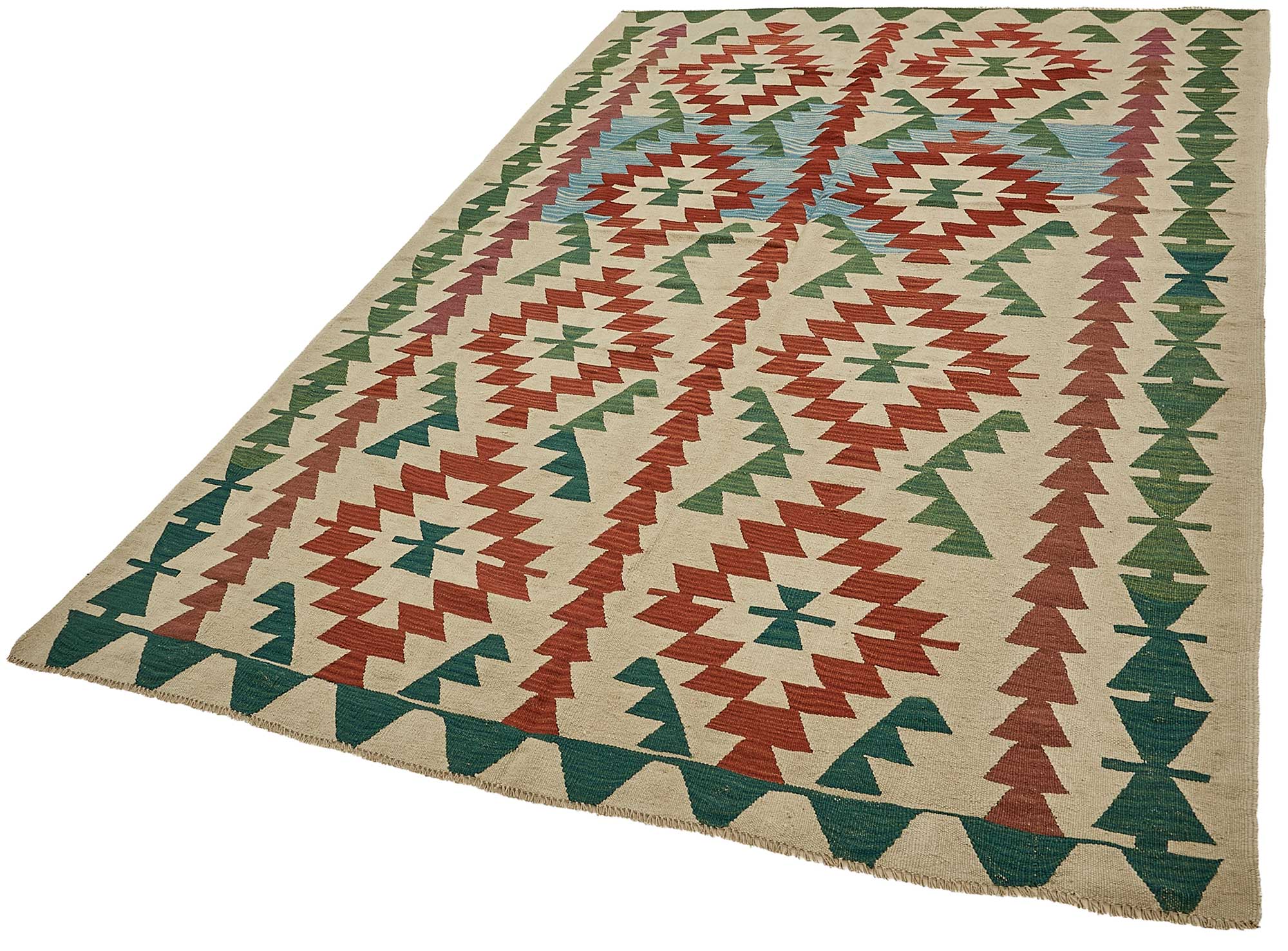 6x9 Handwoven Turkish Kilim Rug - 50582