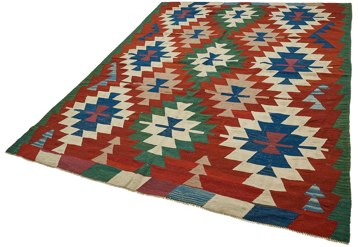6x8 Handwoven Turkish Kilim Rug - 50583