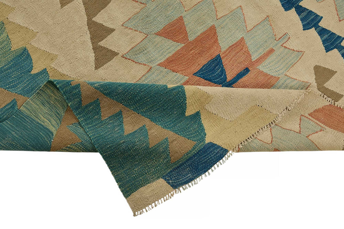 7x10 Handwoven Turkish Kilim Rug - 50584