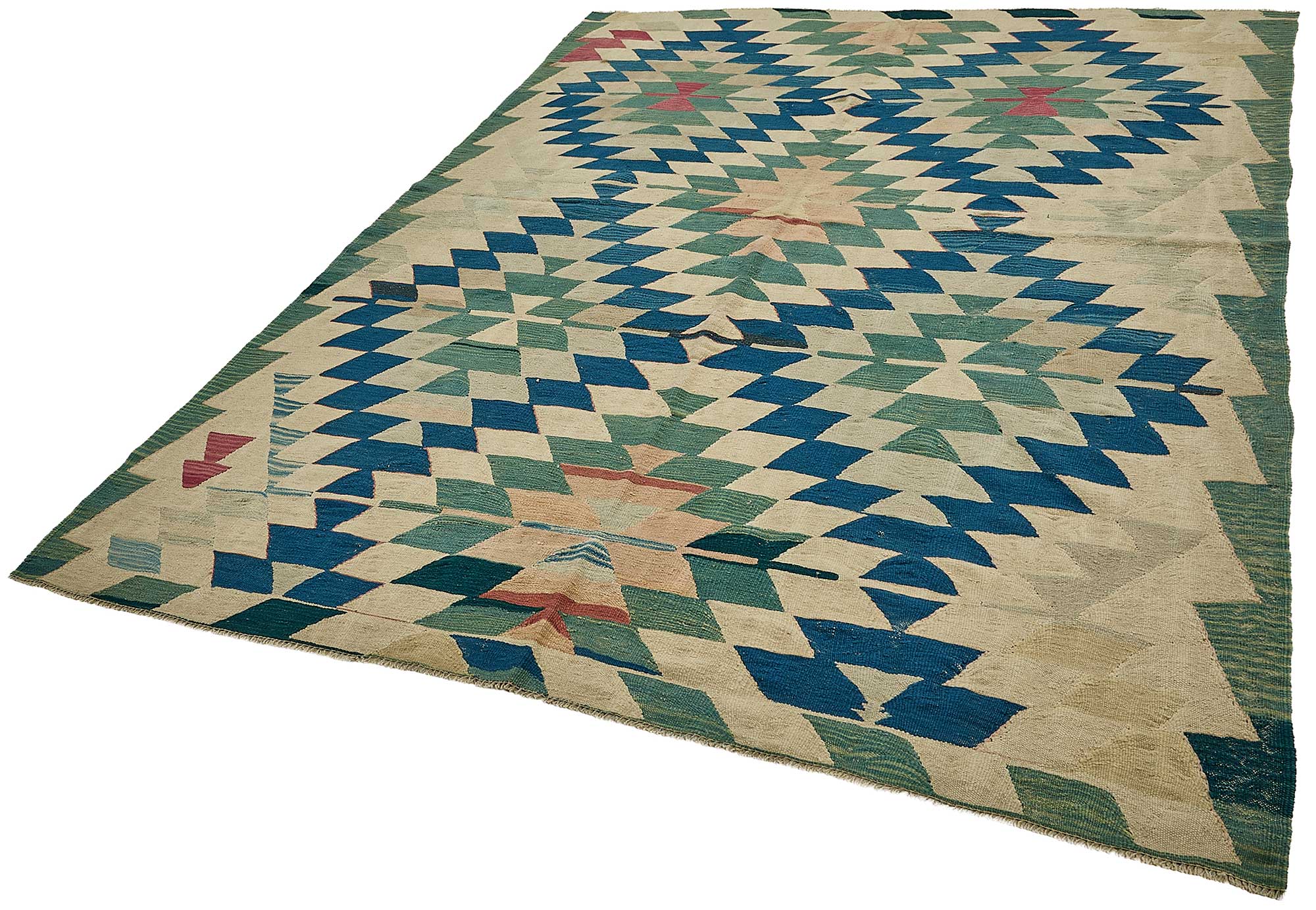 6x9 Handwoven Turkish Kilim Rug - 50585