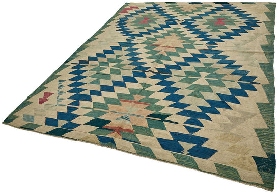6x9 Handwoven Turkish Kilim Rug - 50585