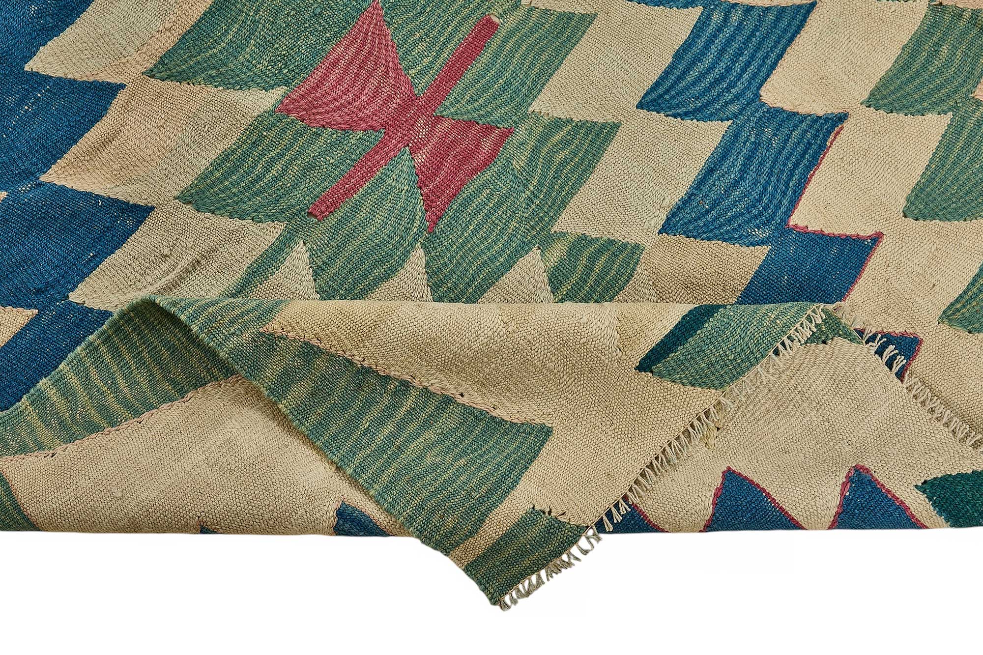 6x9 Handwoven Turkish Kilim Rug - 50585