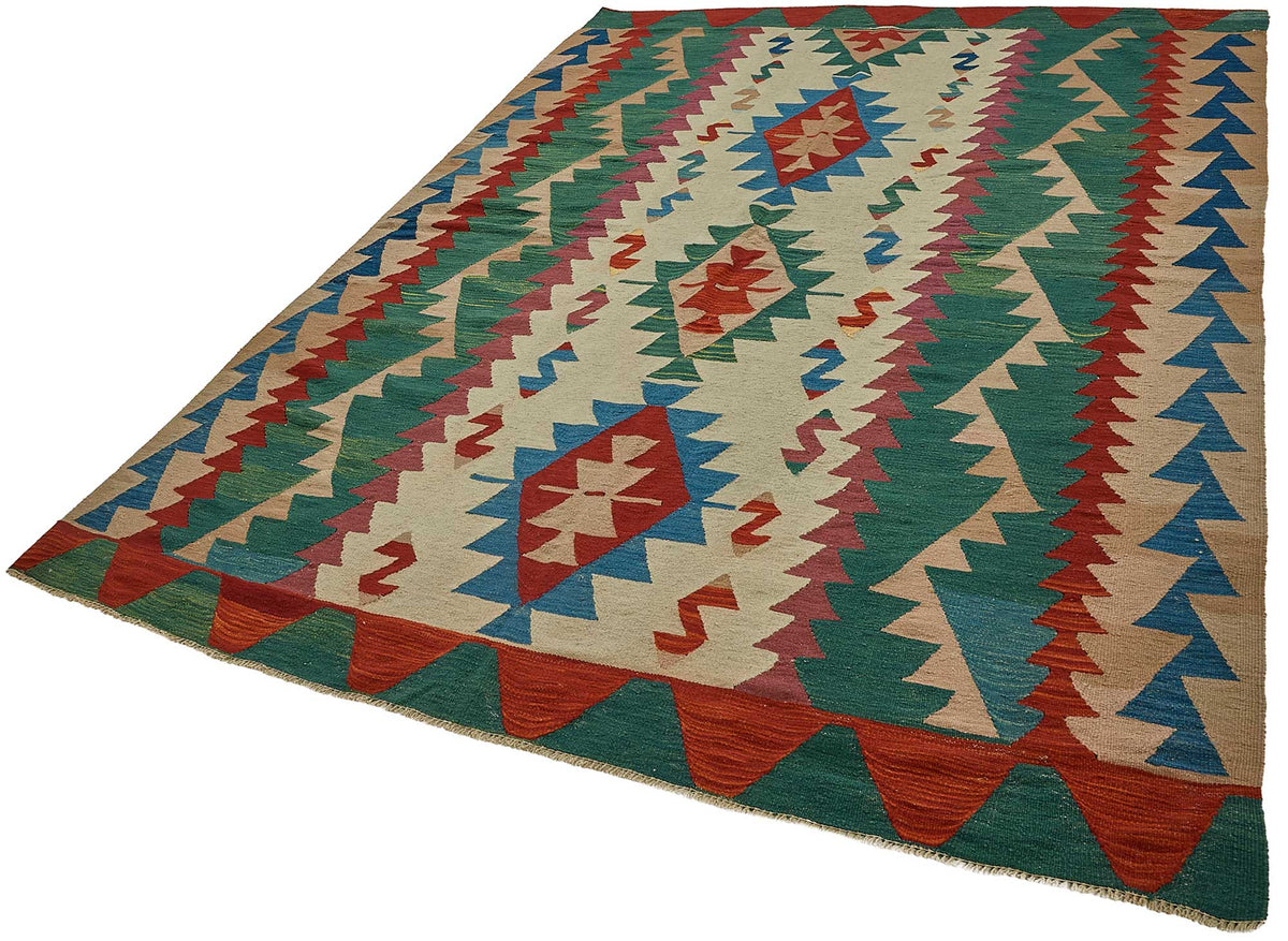 6x9 Handwoven Turkish Kilim Rug - 50586