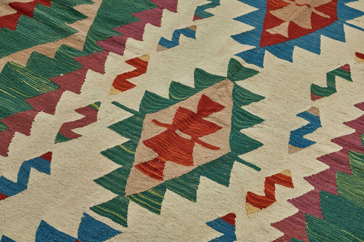 6x9 Handwoven Turkish Kilim Rug - 50586