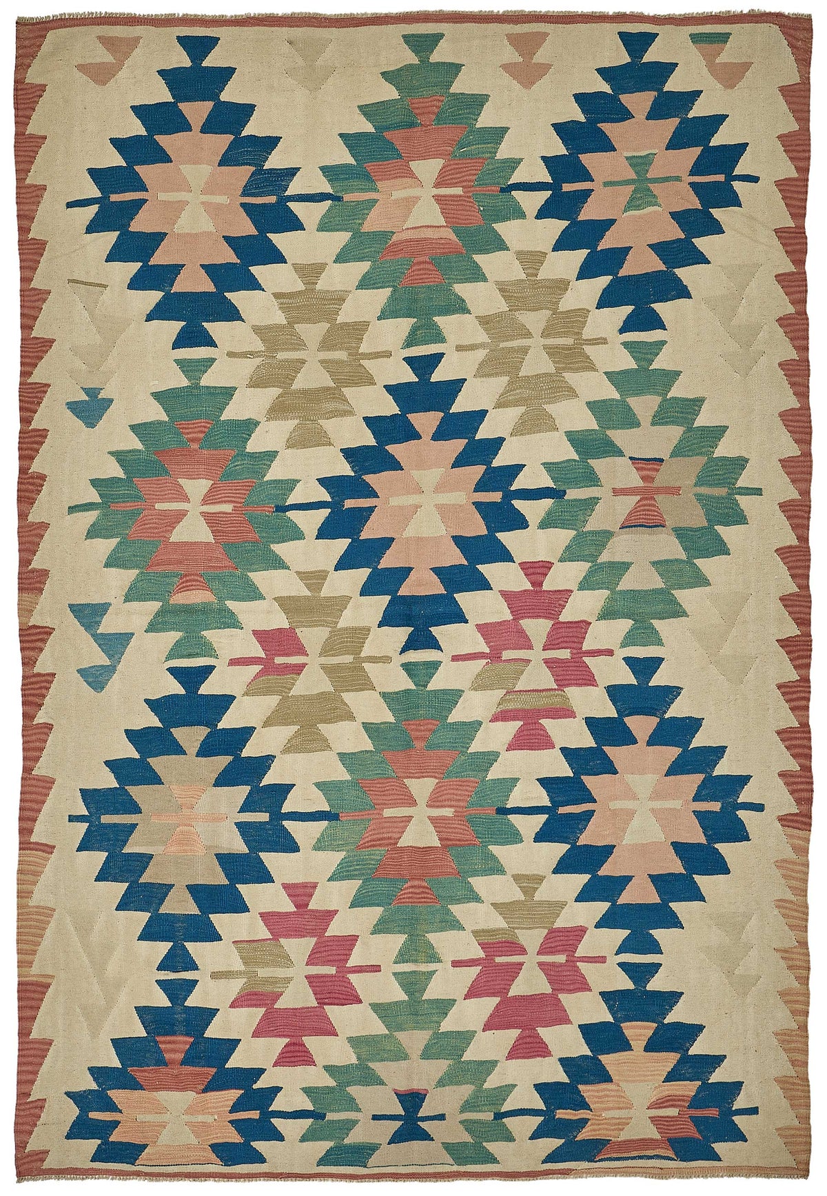6x9 Handwoven Turkish Kilim Rug - 50587