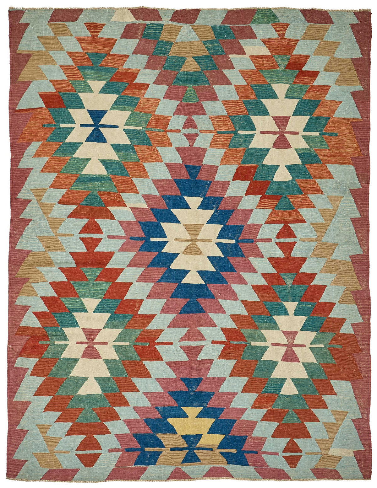 6x9 Handwoven Turkish Kilim Rug - 50588