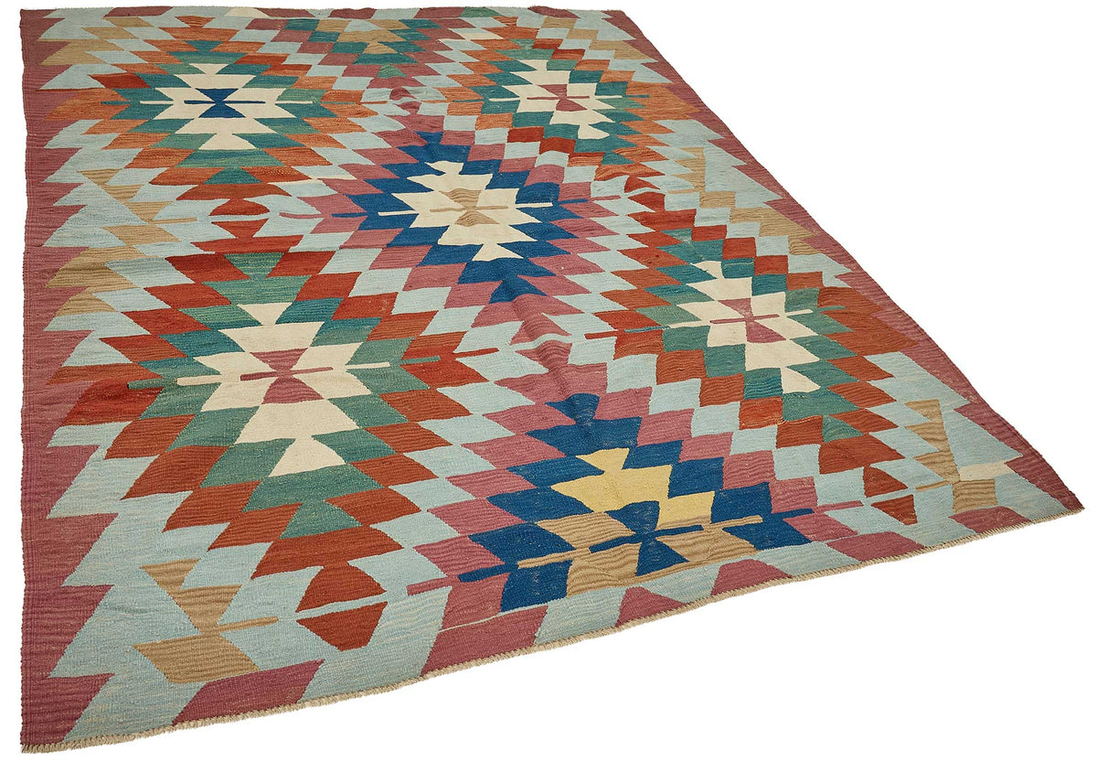 6x9 Handwoven Turkish Kilim Rug - 50588