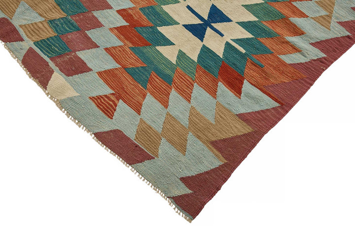 6x9 Handwoven Turkish Kilim Rug - 50588