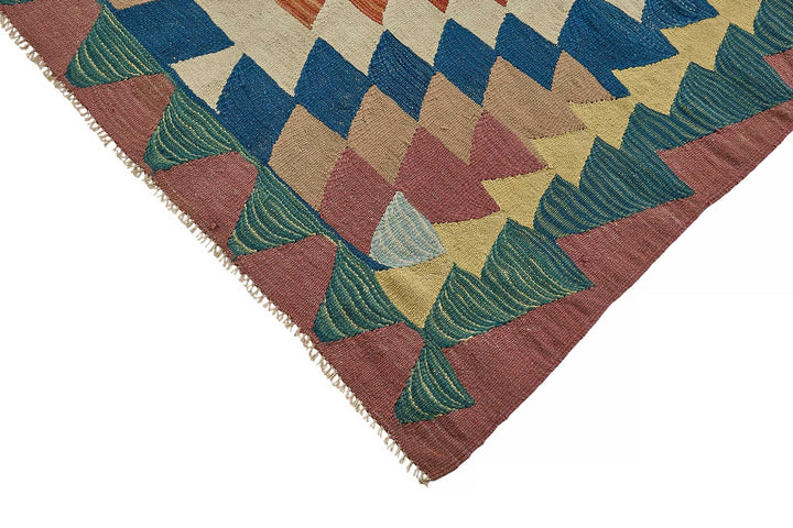 7x10 Handwoven Turkish Kilim Rug - 50589