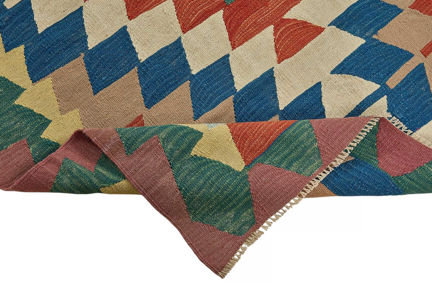 7x10 Handwoven Turkish Kilim Rug - 50589
