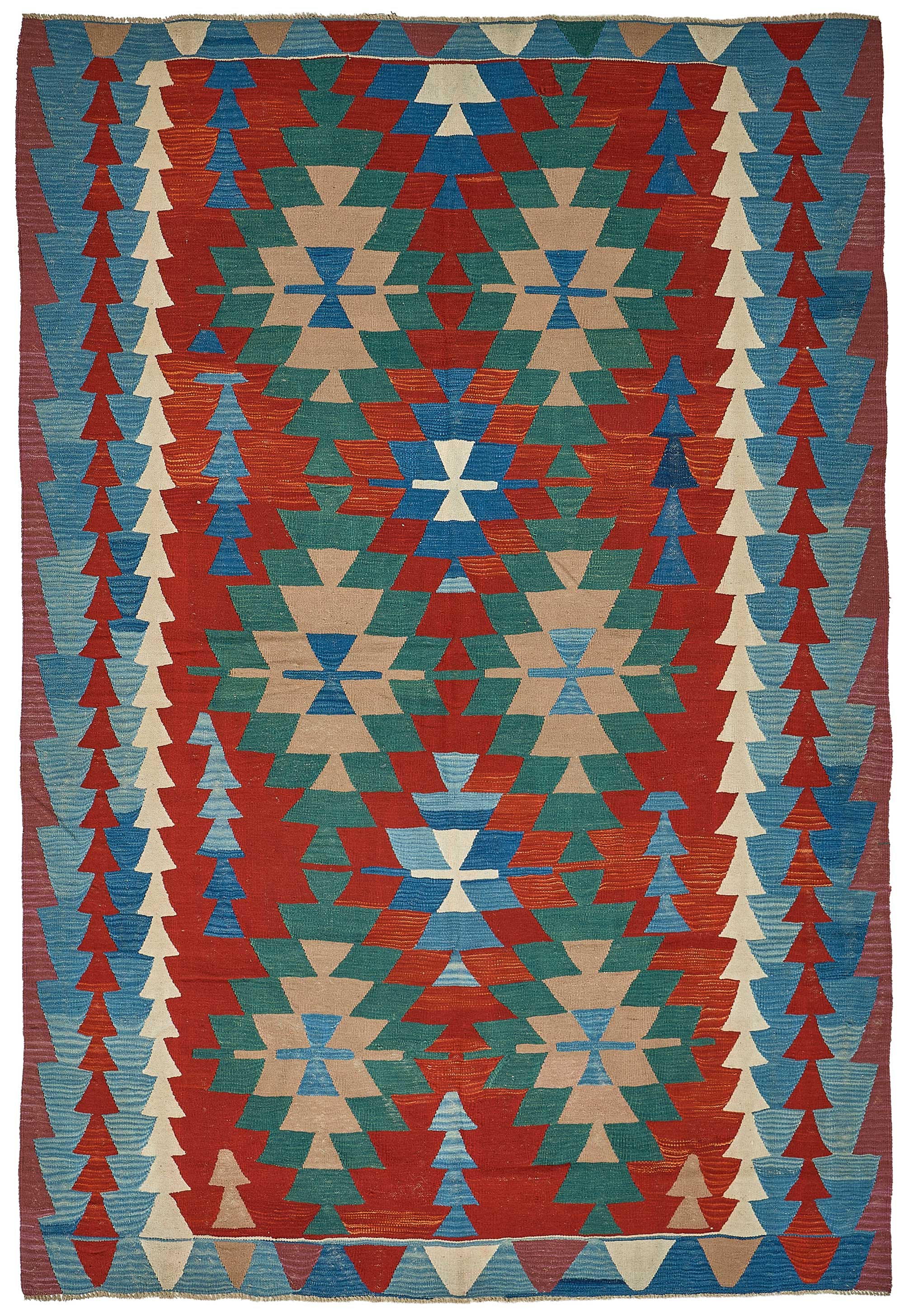 6x10 Handwoven Turkish Kilim Rug - 50590