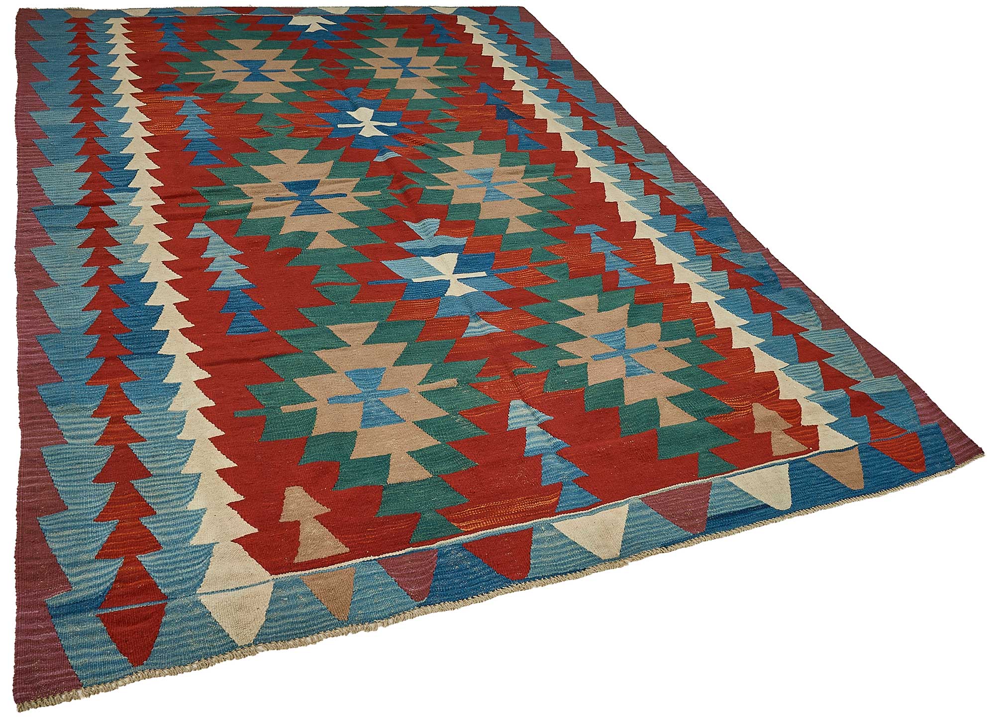 6x10 Handwoven Turkish Kilim Rug - 50590